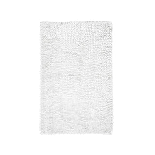 აბაზანის ბრჭყვიალა ხალიჩა - თეთრი