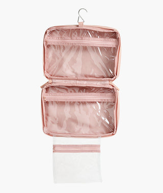 Cosmetic travel case - pink